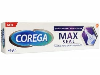 Corega Max Seal Στερεωτική Κρέμα για Οδοντοστοιχίες, Ισχυρή Συγκράτηση Όλη Μέρα 40gr