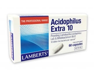 Lamberts Acidophilus Extra 10 Milk Free Συμπλήρωμα Διατροφής για την Διατήρηση της Υγείας του Γαστροπεπτικού Συστήματος 60 caps