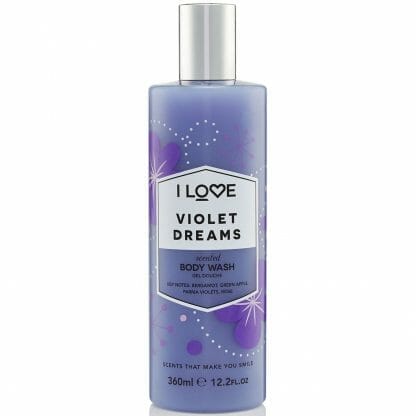 I love... Violet Dreams Body Wash Κρεμώδες Αφρόλουτρο με Εκχυλίσματα Φρούτων για Απαλή & Μεταξένια Επιδερμίδα 360ml
