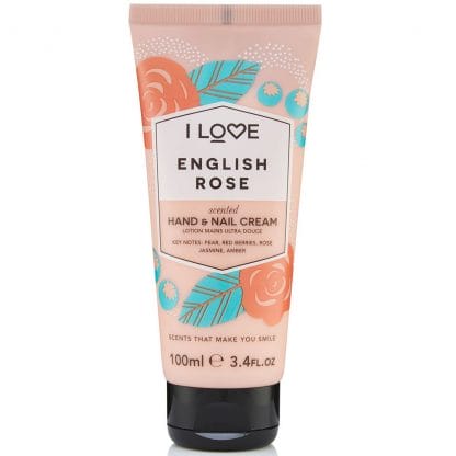 I love... English Rose Hand and Nail Cream Κρέμα Χεριών με Πλούσια Θρεπτικά Συστατικά για τα Ξηρά, Σκασμένα Χέρια & Νύχια 100ml