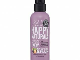 Happy Naturals Plant Keratin & Plum 2 in 1 Heat Protection Spray Προστασίας Μαλλιών από τη Θερμότητα με Κερατίνη 150ml