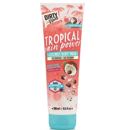 Dirty Works Tropical Rain Power Coconut Body Wash Ενυδατικό Αφρόλουτρο με Εξωτικό Άρωμα 280ml