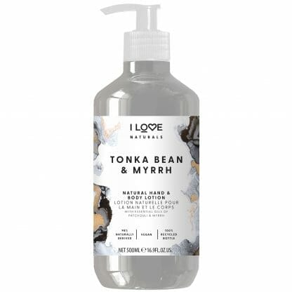 I love... Tonka Bean & Myrrh Hand & Body Lotion Ενυδατικό Κρεμοσάπουνο Χεριών με Άρωμα Μύρο & Κανέλα 500ml