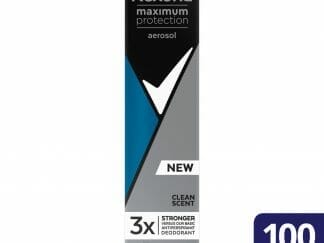 Rexona Men Maximum Protection Aerosol Clean Scent 96h Ανδρικό Αντιιδρωτικό Αποσμητικό με Αποτελεσματικότητα Έως 96 Ώρες 100ml