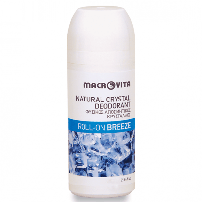 Macrovita Φυσικός Αποσμητικός Κρύσταλλος Roll-On Άρωμα Breeze 50ml