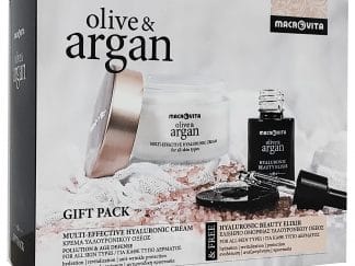 Macrovita Gift Pack Olive & Argan Multi-Effective Hyaluronic Face Cream All Skin Types 50ml & Δώρο Hyaluronic Beauty Elixir 15ml