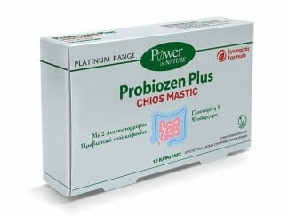 Power of Nature Probiozen Plus Συμπλήρωμα Διατροφής με Μαστίχα Χίου & Προβιοτικά για Καλή Λειτουργία του Γαστρεντερικού 15caps