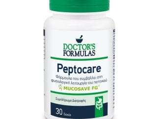 Doctor's Formula Peptocare Συμπλήρωμα Διατροφής, Φόρμουλα που Συμβάλλει στη Φυσιολογική Λειτουργία του Πεπτικού Συστήματος 30tab