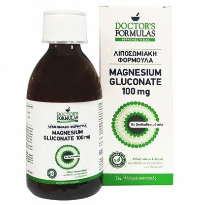 Doctor's Formulas Magnesium Gluconate 100mg Liquid Συμπλήρωμα Διατροφής με Λιποσωμιακή Φόρμουλα Μαγνησίου 225ml