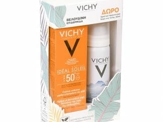 Vichy Πακέτο Προσφοράς Ideal Soleil Velvety Creme Spf50+, Normal Dry Skin 50ml & Δώρο Eau Thermale Mineralisante 50ml