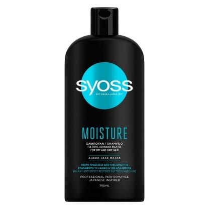 Syoss Moisture with Kaede Tree Water Σαμπουάν Ενυδάτωσης για Ξηρά & Αδύναμα Μαλλιά 750ml