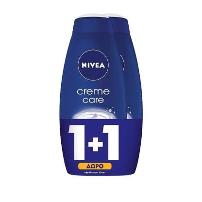 Nivea Πακέτο Προσφοράς Bath Creme Care Κρεμώδες Ενυδατικό Αφρόλουτρο 2x750ml 1+1 Δώρο
