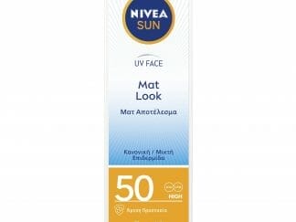 Nivea Sun UV Face Cream Mat Look Spf50 Αντηλιακή & Ενυδατική Κρέμα Προσώπου Υψηλής Προστασίας για Κανονικές Επιδερμίδες 50ml