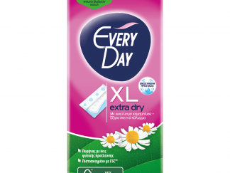 Every Day Extra Dry XL Ανατομικά Σερβιετάκια με Έξτρα Στεγνό Κάλυμμα & Εκχύλισμα Χαμομηλιού 24 Τεμάχια