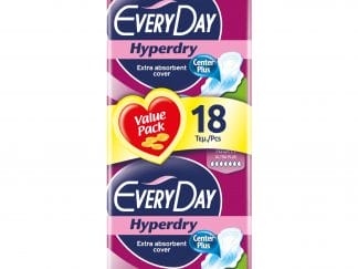 Every Day Hyperdry Maxi Night Value Pack Πολύ Λεπτές Σερβιέτες Έξτρα Απορροφητικές, Ιδανικές για τη Νύχτα 18 Τεμάχια