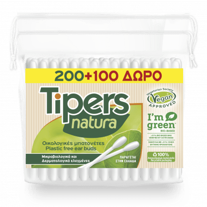 Tipers Natura Μπατονέτες με 100% Οικολογικό Σχεδιασμό 200 + 100 Δώρο