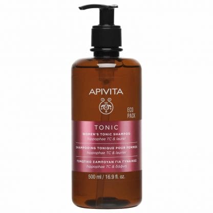Apivita Women's Tonic Shampoo With Hippophae Tc & Laurel Eco Pack Γυναικείο Τονωτικό Σαμπουάν Κατά της Τριχόπτωσης 500ml