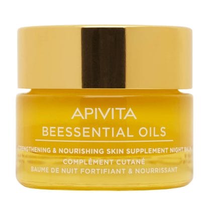 Apivita Beessential Oils Strengthening & Nourishing Skin Supplement Night Balm 15ml