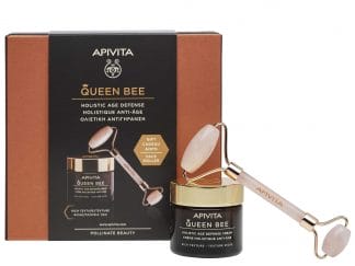 Apivita Queen Bee Πακέτο Προσφοράς Κρέμα Ημέρας Ολιστικής Αντιγήρανσης Πλούσιας Υφής 50ml & Δώρο Face Roller 1 Τεμάχιο