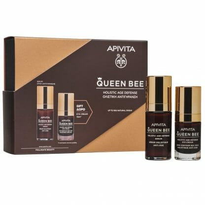 Apivita Queen Bee Πακέτο Προσφοράς Anti Age Defence Serum Ορός Ολιστικής Αντιγήρανσης Προσώπου 30ml & Δώρο Eye Cream 15m