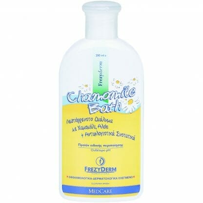 Frezyderm Baby Chamomile Bath Λεπτόρρευστο Διάλυμα για την Περιποίηση του Ερεθισμένου & Ευαίσθητου Δέρματος 200ml
