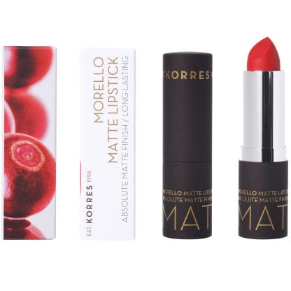 Korres Morello Matte Lipstick Κραγιόν για Απόλυτο Ματ Αποτέλεσμα & Μεγάλη Διάρκεια 3.5g - 53 Sweet Chili