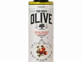 Korres Pure Greek Olive Showergel Pomegranate Τονωτικό Αφρόλουτρο με Εξαιρετικό Παρθένο Ελαιόλαδο & Άρωμα Ρόδι 250ml