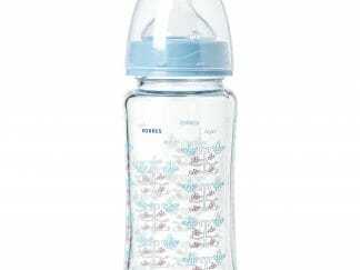 Korres Feeding Bottle 3m+ Μπιμπερό Πολυπροπυλενίου με Θηλή Σιλικόνης Μεσαίας Ροής για Βρέφη Από 3 Μηνών 230ml
