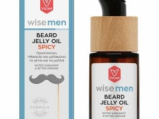 Vican Wise Men Beard Jelly Oil Spicy Λαδάκι σε Μορφή Gel που Προστατεύει & Μαλακώνει τη Γενειάδα & τα Μαλλιά του Άνδρα 30ml