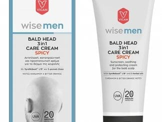 Vican Wise Men Bald Head 3 in 1 Care Cream Spicy Αντιηλιακή, Καταπραϋντική & Προστατευτική Κρέμα για το Δέρμα της Κεφαλής 100ml