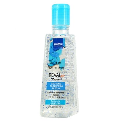 Intermed Reval Plus Natural Antiseptic Hand Gel Αντιβακτηριδιακό Τζελ Χεριών με Φυσικό Άρωμα 100ml