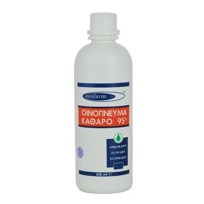 Ecofarm Οινόπνευμα Καθαρό 95° 1 Τεμάχιο - 200ml