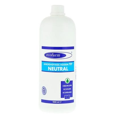 Ecofarm Neutral Αλκοολούχος Λοσιόν 70° 1 Τεμάχιο - 1000ml
