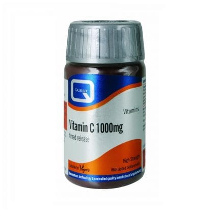 Quest Vitamin C 1000mg Timed Release Συμπλήρωμα Διατροφής Βιταμίνης C για Ενίσχυση του Ανοσοποιητικού 60tabs σε Ειδική Τιμή