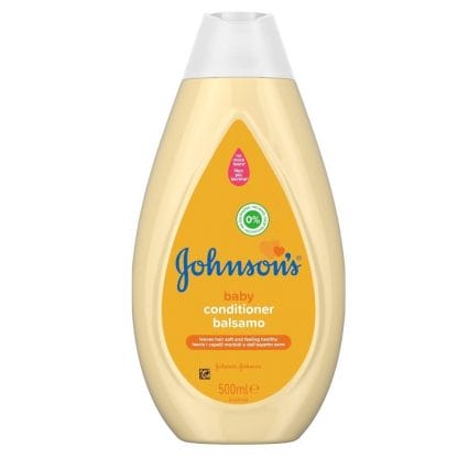 Johnson's Baby Conditioner Balsamo Μαλακτική Κρέμα Μαλλιών που Ξεμπερδεύει τα Μαλλάκια του Παιδιού σας για Εύκολο Χτένισμα 500ml