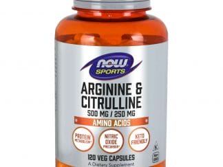 Now Foods Arginine & Citrulline 500mg / 250mg Συμπλήρωμα Αργινίνης & Κιτρουλίνης, για το Μεταβολισμό των Πρωτεϊνών 120 VegCaps