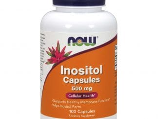Now Foods Inositol 500mg Συμπλήρωμα Διατροφής που Συμβάλει στην Παραγωγή Κυτταρικής Ενέργειας 100 vegcaps