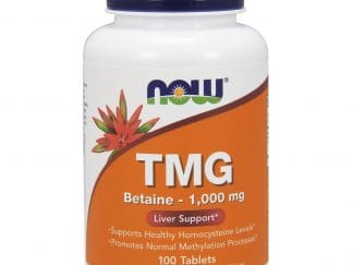 Now Foods TMG (Trimethylglycine) 1000mg Συμπλήρωμα Διατροφής για το Σωστό Μεταβολισμό Λιπιδίων & Αποτοξίνωση του Ήπατος 100tabs