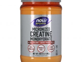 Now Foods Creatine Monohydrate, Micronized Powder Συμπλήρωμα Διατροφής για Μείωση Κόπωσης & Προαγωγή Κυτταρικής Ενέργειας 500gr