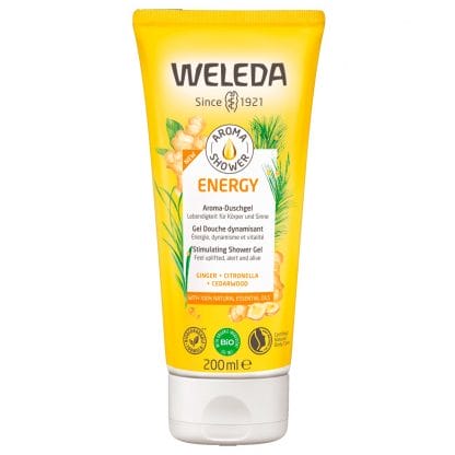 Weleda Energy Aroma Shower Gel Κρεμοντούς με Πιπερόριζα & Σιτρονέλα 200ml