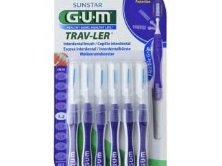 Gum Trav-Ler Μεσοδόντια Βουρτσάκια Σχεδιασμένα να Αφαιρούν Περισσότερη Πλάκα 1,2mm 6τμχ 1512