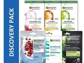 Garnier Πακέτο Περιποίησης Discovery Tissue Mask Σετ Ολοκληρωμένης Φροντίδας της Επιδερμίδας 6 x Tissue Mask