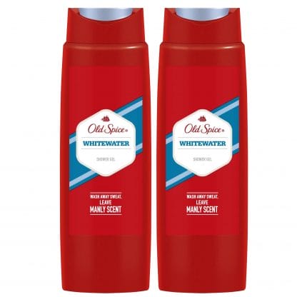 Old Spice Πακέτο Προσφοράς Shower Gel Whitewater Αφρόλουτρο για Άνδρες με Τέλειο Άρωμα 2x400ml 1+1 Δώρο