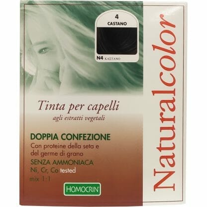 Specchiasol Homocrin Natural Color Φυτική Βαφή Μαλλιών Χωρίς Αμμωνία 1 Τεμάχιο - Ν4 Καστανό