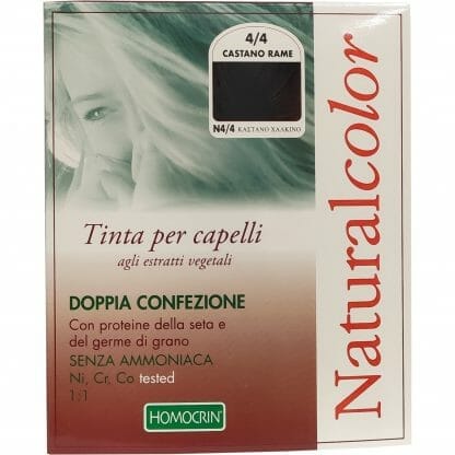 Specchiasol Homocrin Natural Color Φυτική Βαφή Μαλλιών Χωρίς Αμμωνία 1 Τεμάχιο - Ν4/4 Καστανό Χάλκινο