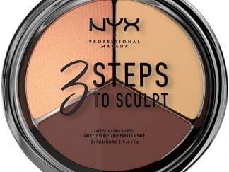 Nyx 3 Steps to Sculpt Face Sculpting Palette Παλέτα για Γωνίες, Κοψίματα και Φωτοσκιάσεις στο Πρόσωπο 5gr - Medium