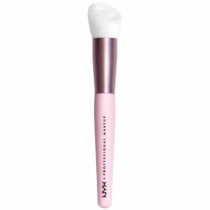 Nyx Bare with me Skin Serum Brush Πινέλο με Σχήμα που Επιτρέπει Ακριβέστερη Ανάμειξη σε Δυσπρόσιτες Περιοχές 1 Τεμάχιο