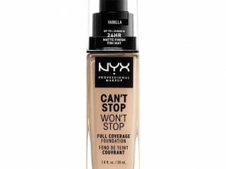 Nyx Professional Makeup Can't Stop Won't Stop Full Coverage Foundation Προσφέρει Ματ Κάλυψη & Χρώμα που Διαρκεί Έως 24 'Ωρες 30ml - 06 Vanilla