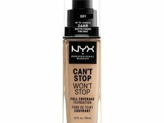 Nyx Can't Stop Won't Stop Full Coverage Foundation Προσφέρει Ματ Κάλυψη και Χρώμα που Διαρκεί για Έως και 24 'Ωρες 30ml - Buff