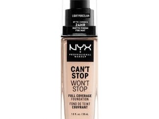 Nyx Can't Stop Won't Stop Full Coverage Foundation Προσφέρει Ματ Κάλυψη και Χρώμα που Διαρκεί για Έως και 24 'Ωρες 30ml - LIGHT PORCELAIN